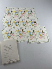 NEW Vtg BIRTH BABY Girl ANNOUNCEMENT 12 cards