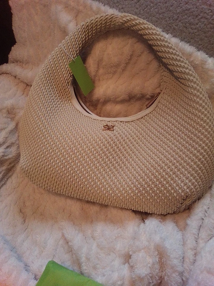 Sam Edelman Rowan Cream Hobo Bag With Duster - Image 3 of 3