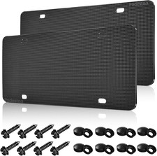 2 Pack License Plate Protector Pad Anti Rattle EVA Foam Padding for Noise Reduc