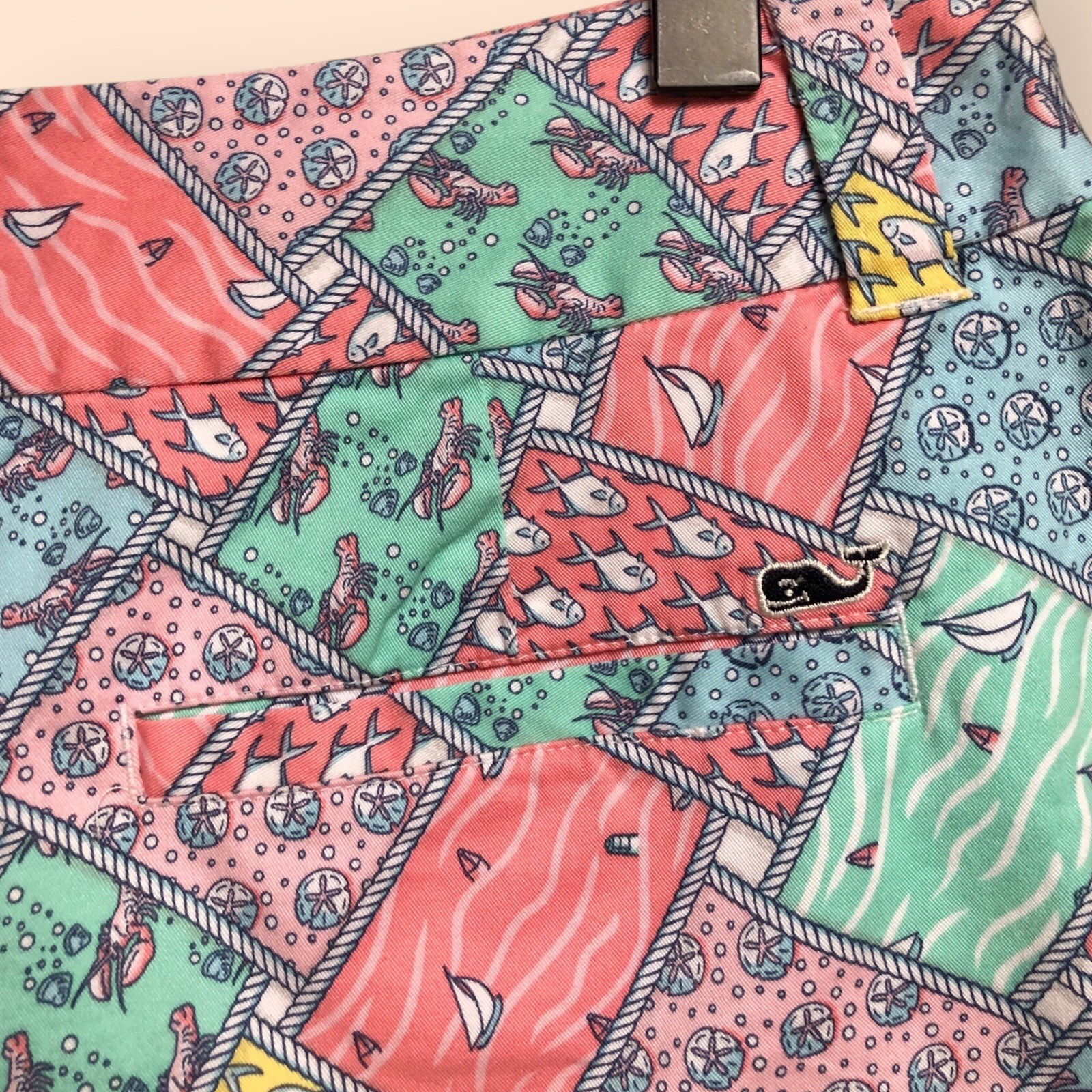 Vineyard Vines Multicolor Patchwork Patterned Sho… - image 6