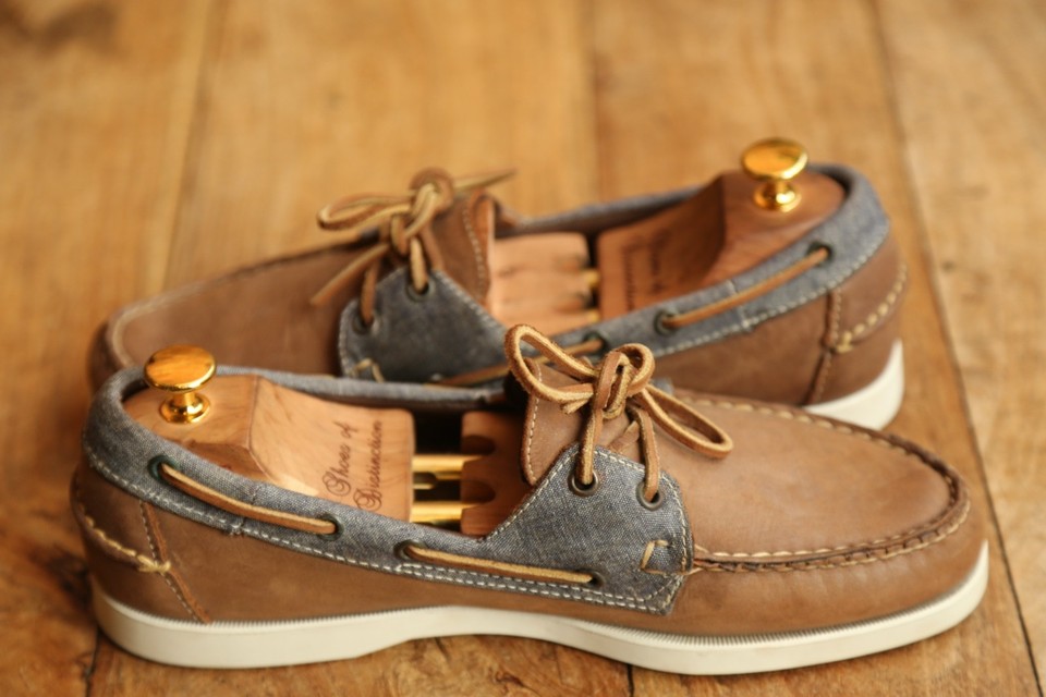 2400~leather TUNBRIDGE boat deck shoes main image 1
