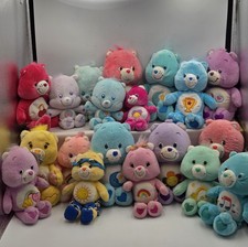 Vintage Care Bears Plush Lot of 19  Bears 2002 - 2004  7"-11"