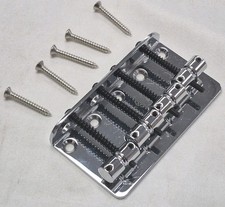 Vintage Style Fender P Bass Chrome Steel Saddle Replacement Bridge