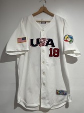 Majestic 2006 World Baseball Classic USA Team DAMON 18 Jersey XL White