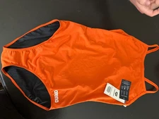 Arena, one piece, orange women's swimsuit, Carico fabric arena size 44