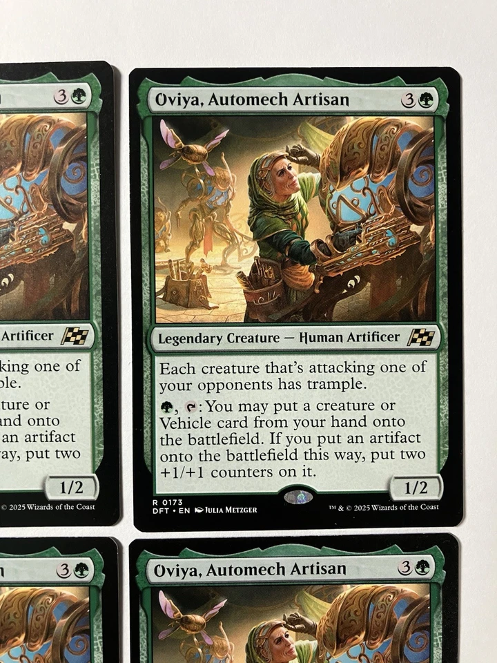 Magic The Gathering MTG Oviya, Automech Artisan Aetherdrift Regular X4 Cards - Image 3 of 4