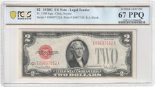 1928 G $2 Red Seal Fr. 1508 US Note - Legal Tender PCGS Graded 67 PPQ