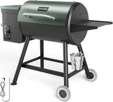 Wood Pellet Grill & Smoker,6-in-1 Pellet Grill PID Automatic Temperature Control