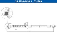 Bremsleitung ATE 24.5298-0493.3 FüR OE 58731-A6000 - 58731-A6000