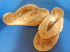 NWOB UGG Koolaburra Taupe-Brown Faux Fur Slippers - 11