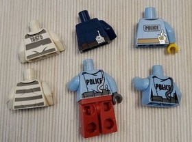LEGO City Police Station Parts Minifigures Lot Jail Bars 60047 Jet Engine 60102
