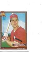 1991 TOPPS CARDINALS CATCHER TODD ZEILE