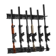 Uimoso Gun Rack 6-Slot Indoor Metal Gun Rack Wall Mount Vertical Rifle Rack
