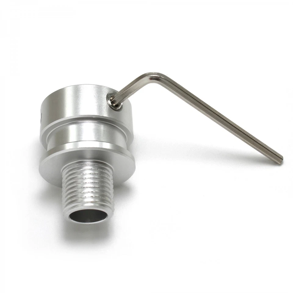 Adaptador universal de perilla de cambio personalizado adaptador de palanca de cambios de eje estriado con tornillo de fijación Foto 4 de 4