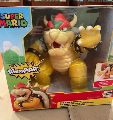Big Bad Bowser Super Mario Figure with 15+ Lights and Sounds, 13 POA KOOPA