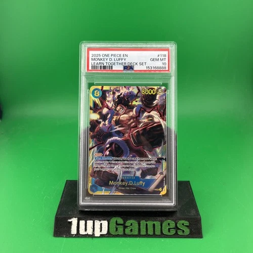 Monkey.D.Luffy (118) OP11-118 Learn Together Deck Set PSA 10