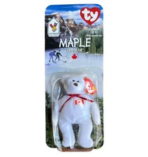 RARE, Ty McDonald's Maple The Bear Beanie Baby July 1, 1996 WITH ERRORS NEW