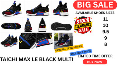 PEAK TAICHI MAX LE Black Multi  Running Shoes | Lightweight Breathable