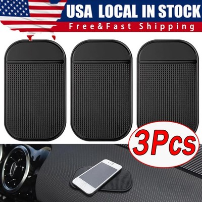 3Pcs Car Magic Anti-Slip Dashboard Sticky Pad Non-slip Mat GPS Cell Phone Holder