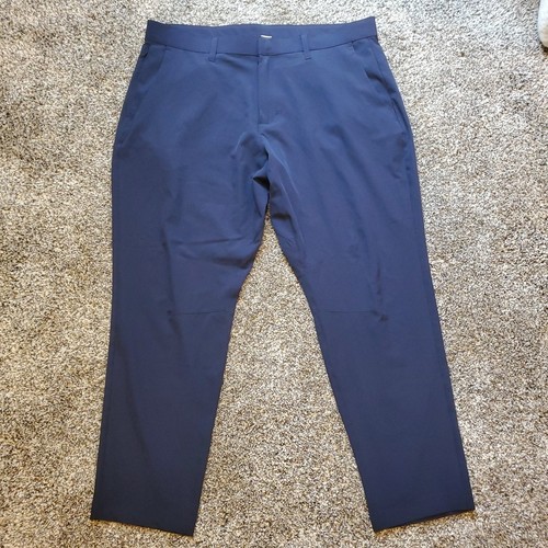 Fabletics The Only Pant Mens 36x29 Navy Blue Stretch Golf Water Resistant