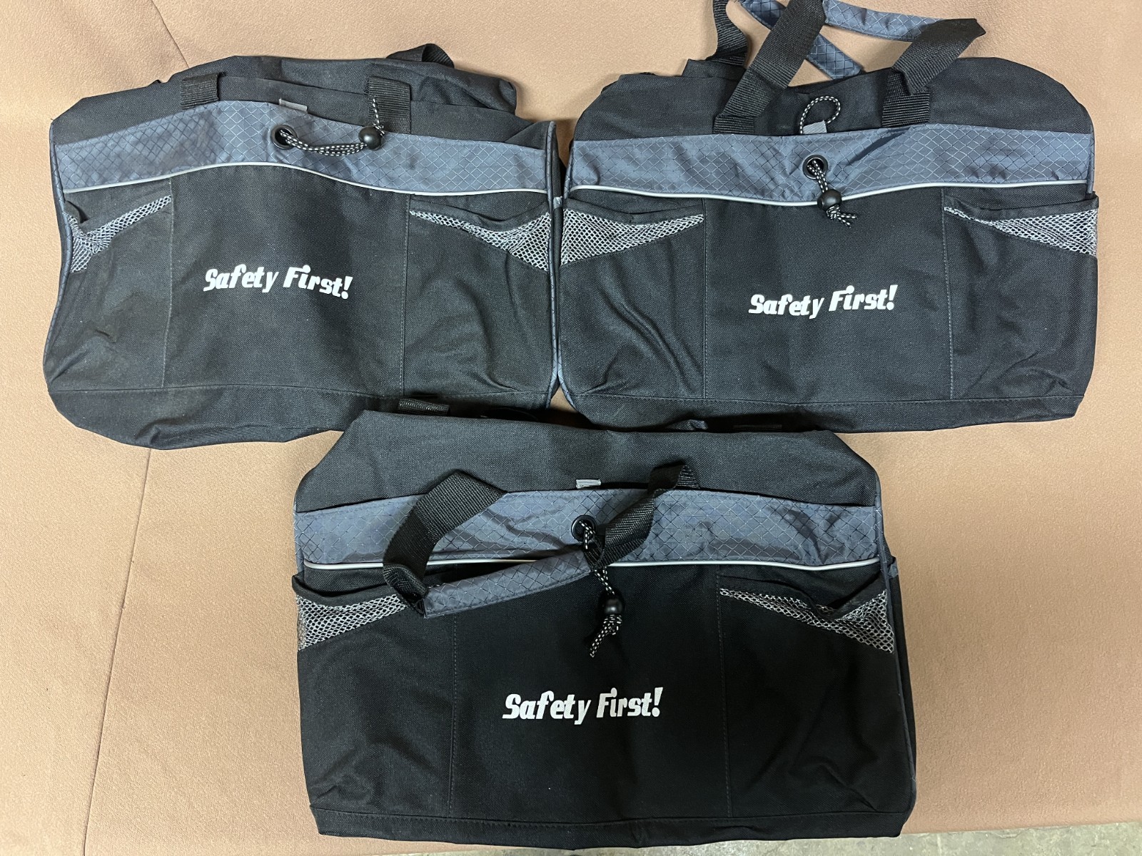 Bolsas de lona de seguridad / mochila / mochila - seguridad primero - cantidad nueva 3 bolsas