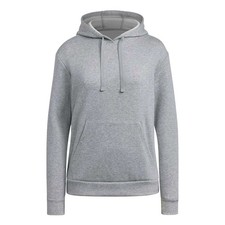Adidas Heather Grey Essential Fleece Hoodie Pullover KSA Women XL NWT
