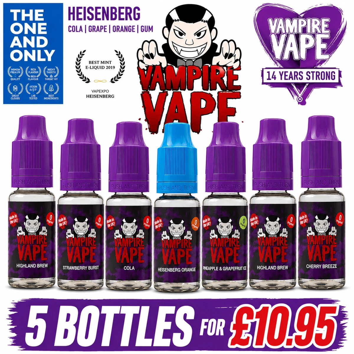 Vampire Vape E-Liquids & E-Cig Cartridges for sale | eBay UK