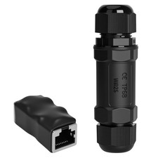 Starlink Ethernet Adapter Kit: IP68 Waterproof RJ45 Coupler for Starlink Cabl...