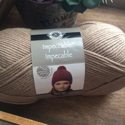 1 IMPECCABLE Acrylic Skein Loops&Threads In Soft Taupe 285yds/260m 4.5oz/127.5g
