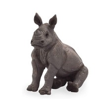 MOJO Rhino Baby Sitting Animal Figure 387257 NEW IN STOCK