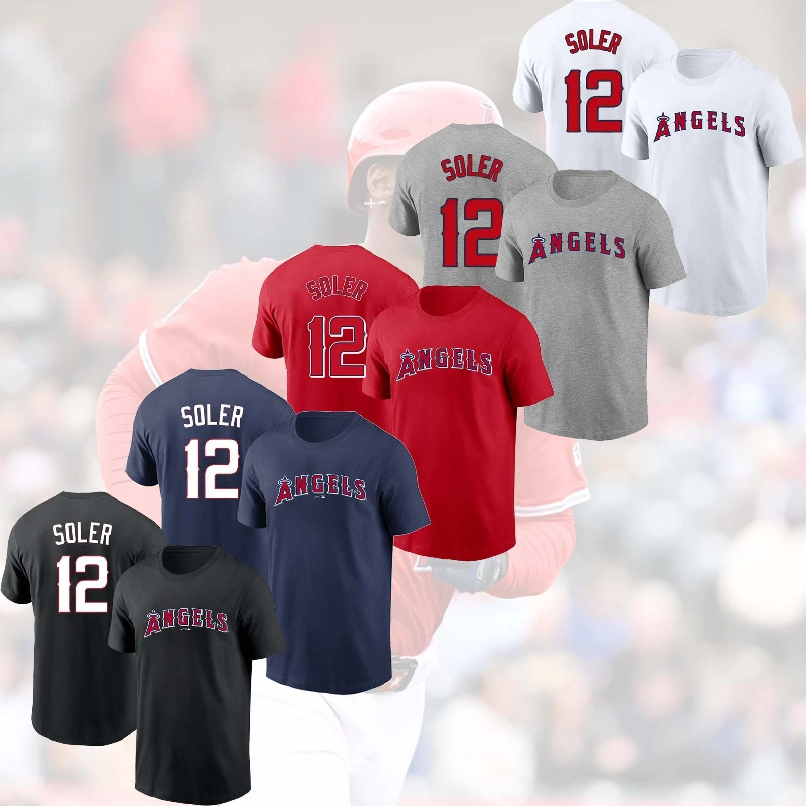 HOT HOT - Jorge Soler #12 Los Angeles Angels Team 2026 Player Name & Number