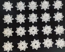 Lot Of 20 Vintage Clear Atomic Starburst Light Reflector Covers Christmas