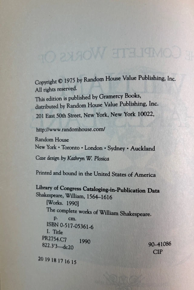 The Complete Works of William Shakespeare 1975 | VINTAGE Foto 3 de 4