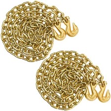 G70 Transport Chain 3/8'' x 10 Foot - 6,600 Pound, Log Chain Safe Working Loa...