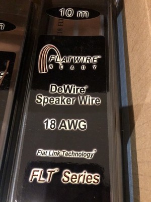 DeCorp FlatWire FLT 18 AWG · 10 m Rolle · flaches Lautsprecherkabel · NEU