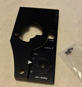 Dual CS 1229 Plattenspieler Abdeckung Blende ( Tonarm ) +  Befestigung CS1229