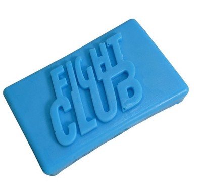 Geschenkverpackte Fight Club Seifenstück Blau