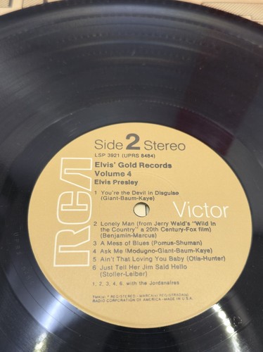 Elvis Presley - Gold Records Volume 4 (1968) - 12" Vinyl Schallplatte LP - Bild 13 von 13