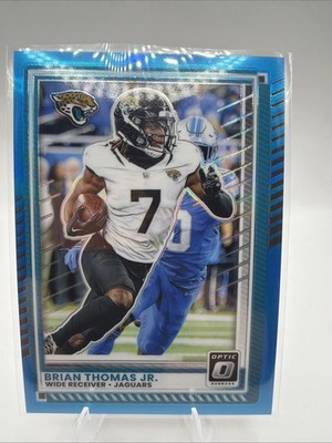 2025 Donruss Optic Brian Thomas Jr. Neon Blue 18/399 #4 Jaguars