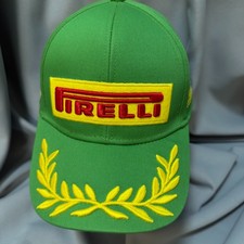 Pirelli Embroidered Men's Sports Casual Adjustable Baseball Cap Hat Green NEW