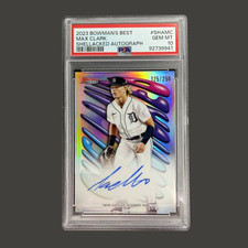 2023 Bowman's Best Max Clark Shellacked Autograph #SHAMC 125/150 PSA 10 Tigers