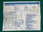GI JOE Vintage BLUEPRINTS INSTRUCTIONS sheet JET PACK (JUMP) 1982