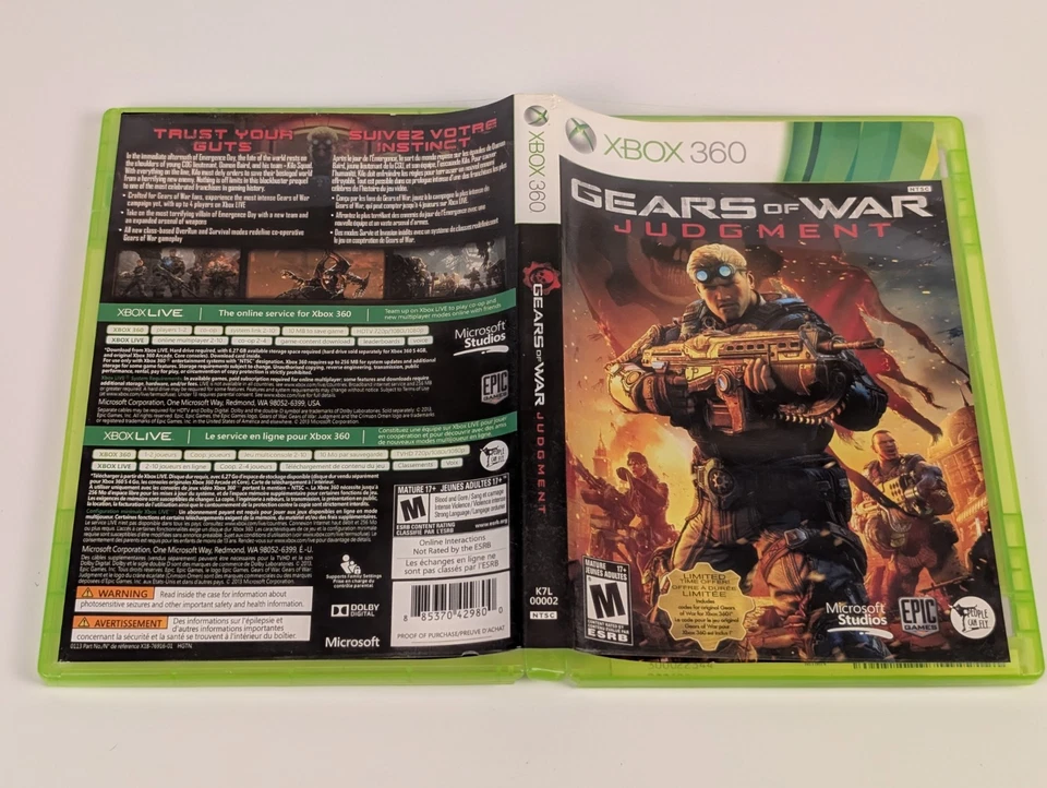 Gears Of War Judgement (Microsoft Xbox 360) ➡️CIB  - Tested - Excellent 📀! - Image 4 of 4