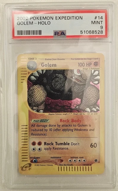 2002 Pokemon Expedition Holo #14 Golem PSA 9 Rare Low Pop!