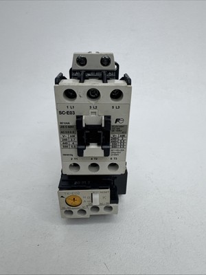 FUJI ELECTRIC STARTER SC-E03 SE16AG 24V COIL 25A A AMP w/ TK-E02 4-6A TRIP