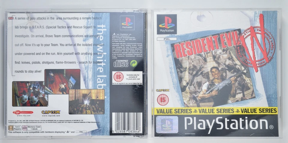 Resident Evil PS1 Game Complete In Good Condition 1996/Tested/PAL/VALUE SERIES - Image 4 of 4