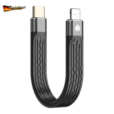 Kurzes USB-C Ladekabel 20W 13cm für iPhone iPad schnelles Datenübertragung