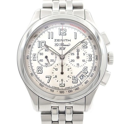 ZENITH Class El Primero 02.0500.420/04 Chronograph Datum Silber Herren Handau...