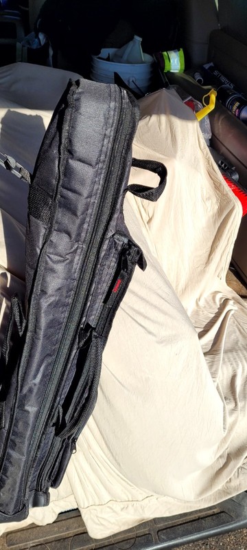 Rogue RLS-1 Lap Steel Guitar Gig Bag, and Three Telescoping Poles