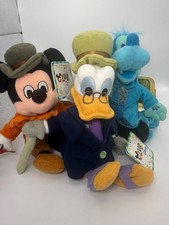 Disney Club Plush Christmas Carol Set Mickey Bob Cratchit Donald Scrooge Marley